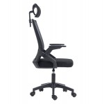 ΚΑΡΕΚΛΑ ΓΡΑΦΕΙΟΥ MATRON HM1226 01 ΜΑΥΡO PP MESH ΥΦΑΣΜΑ 47x47x128Υεκ c545628