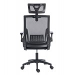ΚΑΡΕΚΛΑ ΓΡΑΦΕΙΟΥ MATRON HM1226 01 ΜΑΥΡO PP MESH ΥΦΑΣΜΑ 47x47x128Υεκ c545628