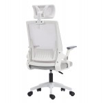 ΚΑΡΕΚΛΑ ΓΡΑΦΕΙΟΥ MATRON HM1226 02 ΛΕΥΚΟ PP--ΑΝΟΙΧΤΟ ΓΚΡΙ MESH 47x47x128Υεκ c545629