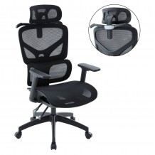 ΚΑΡΕΚΛΑ ΓΡΑΦΕΙΟΥ APEX HM1227 01 ΜΑΥΡO MESH PP 68x68x120-130Υεκ c545630