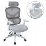 ΚΑΡΕΚΛΑ ΓΡΑΦΕΙΟΥ APEX HM1227 02 ΛΕΥΚΟ PP--ΑΝΟΙΧΤΟ ΓΚΡΙ MESH 68x68x120-130Υεκ c545631