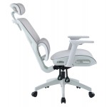ΚΑΡΕΚΛΑ ΓΡΑΦΕΙΟΥ APEX HM1227 02 ΛΕΥΚΟ PP--ΑΝΟΙΧΤΟ ΓΚΡΙ MESH 68x68x120-130Υεκ c545631