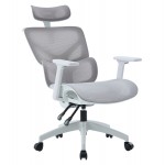 ΚΑΡΕΚΛΑ ΓΡΑΦΕΙΟΥ APEX HM1227 02 ΛΕΥΚΟ PP--ΑΝΟΙΧΤΟ ΓΚΡΙ MESH 68x68x120-130Υεκ c545631