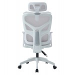 ΚΑΡΕΚΛΑ ΓΡΑΦΕΙΟΥ APEX HM1227 02 ΛΕΥΚΟ PP--ΑΝΟΙΧΤΟ ΓΚΡΙ MESH 68x68x120-130Υεκ c545631