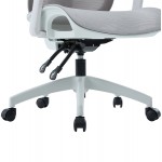 ΚΑΡΕΚΛΑ ΓΡΑΦΕΙΟΥ APEX HM1227 02 ΛΕΥΚΟ PP--ΑΝΟΙΧΤΟ ΓΚΡΙ MESH 68x68x120-130Υεκ c545631