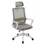 ΚΑΡΕΚΛΑ ΓΡΑΦΕΙΟΥ VELOCITY HM1229 02 ΛΕΥΚΟ PP--ΑΝΟΙΧΤΟ ΓΚΡΙ MESH 61x62x123Υεκ c545632