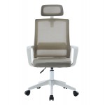 ΚΑΡΕΚΛΑ ΓΡΑΦΕΙΟΥ VELOCITY HM1229 02 ΛΕΥΚΟ PP--ΑΝΟΙΧΤΟ ΓΚΡΙ MESH 61x62x123Υεκ c545632