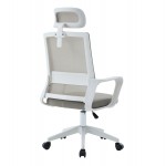 ΚΑΡΕΚΛΑ ΓΡΑΦΕΙΟΥ VELOCITY HM1229 02 ΛΕΥΚΟ PP--ΑΝΟΙΧΤΟ ΓΚΡΙ MESH 61x62x123Υεκ c545632