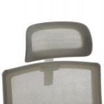 ΚΑΡΕΚΛΑ ΓΡΑΦΕΙΟΥ VELOCITY HM1229 02 ΛΕΥΚΟ PP--ΑΝΟΙΧΤΟ ΓΚΡΙ MESH 61x62x123Υεκ c545632