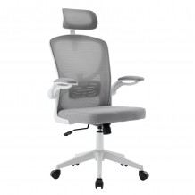 ΚΑΡΕΚΛΑ ΓΡΑΦΕΙΟΥ FLOATER HM1230 02 ΛΕΥΚΟ PP--ΑΝΟΙΧΤΟ ΓΚΡΙ MESH 62x62x106-116Υεκ c545634