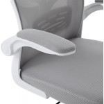 ΚΑΡΕΚΛΑ ΓΡΑΦΕΙΟΥ FLOATER HM1230 02 ΛΕΥΚΟ PP--ΑΝΟΙΧΤΟ ΓΚΡΙ MESH 62x62x106-116Υεκ c545634