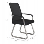 ΚΑΡΕΚΛΑ ΕΠΙΣΚΕΠΤΗ STED HM1232 01 ΜΑΥΡO MESH--ΠΟΔΙΑ ΜΠΡΑΤΣΑ ΧΡΩΜΙΟΥ 55x59x89Υεκ SET 2τμχ c545643