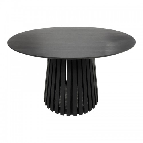 Τραπέζι Kenda I pakoworld mindi ξύλο μαύρο Φ120x75εκ c545694