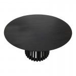 Τραπέζι Kenda I pakoworld mindi ξύλο μαύρο Φ120x75εκ c545694