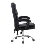 Καρέκλα γραφείου διευθυντή Sanema pakoworld pu μαύρο 62x67x112-122εκ c545703