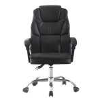 Καρέκλα γραφείου διευθυντή Sanema pakoworld pu μαύρο 62x67x112-122εκ c545703