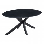 Τραπέζι Makrey pakoworld μαύρο mdf- μεταλλικά πόδια 160x90x75εκ c545710