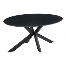 Τραπέζι Makrey pakoworld μαύρο mdf- μεταλλικά πόδια 160x90x75εκ c545710