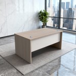 Γραφείο εργασίας Armadi pakoworld sonoma-λευκό 180x75x75εκ c545720