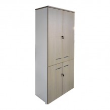 Ντουλάπα γραφείου Armadi pakoworld sonoma-λευκό 80x40x200εκ c545721