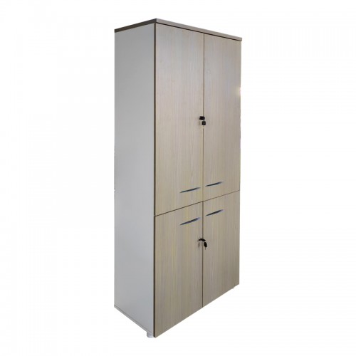 Ντουλάπα γραφείου Armadi pakoworld sonoma-λευκό 80x40x200εκ c545721