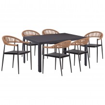 ΣΕΤ ΤΡΑΠΕΖΑΡΙΑΣ 7ΤΜΧ BERG HM10876 01 ΤΡΑΠΕΖΙ ΜΕΤΑΛ ΓΚΡΙ--ΚΑΡΕΚΛΕΣ ΑΛΟΥΜΙΝΙΟΥ c545728