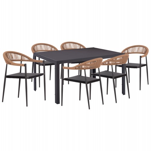 ΣΕΤ ΤΡΑΠΕΖΑΡΙΑΣ 7ΤΜΧ BERG HM10876 01 ΤΡΑΠΕΖΙ ΜΕΤΑΛ ΓΚΡΙ--ΚΑΡΕΚΛΕΣ ΑΛΟΥΜΙΝΙΟΥ c545728