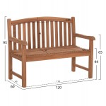 ΠΑΓΚΑΚΙ ΚΗΠΟΥ 2ΘΕΣΙΟ ELENA HM6651 ΞΥΛΟ TEAK--ΦΥΣΙΚΟ 120x60x95Υεκ c545731