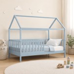 SOGNO τ Montessori Παιδικό Κρεβάτι με Στρώμα 90x190 19cm Ξύλο Πεύκου Απόχρωση Γαλάζιο c545745