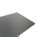 Τραπέζι Bethan pakoworld sintered stone-μέταλλο μαύρο μαρμάρου-μαύρο 160x80x75εκ c545748