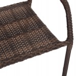 ΣΕΤ ΤΡΑΠΕΖΑΡΙΑΣ 5ΤΜΧ ΕΞ ΧΩΡΟΥ ADAM HM10873 01 ΜΕΤΑΛΛΟ WICKER ΣΕ ΚΑΦΕ c545793