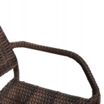 ΣΕΤ ΤΡΑΠΕΖΑΡΙΑΣ 5ΤΜΧ ΕΞ ΧΩΡΟΥ ADAM HM10873 01 ΜΕΤΑΛΛΟ WICKER ΣΕ ΚΑΦΕ c545793