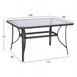 ΣΕΤ ΤΡΑΠΕΖΑΡΙΑΣ 5ΤΜΧ ΕΞ ΧΩΡΟΥ BRUNO HM10874 02 ΜΕΤΑΛΛΟ WICKER ΣΕ ΓΚΡΙ c545794