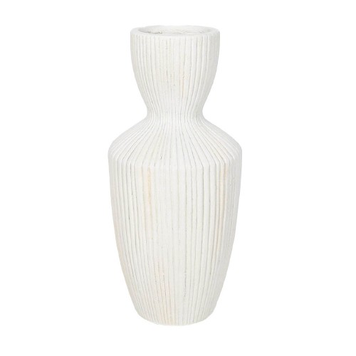 NEFELI ΒΑΖΟ 25x25x56cm MgO ΛΕΥΚΟ c545807