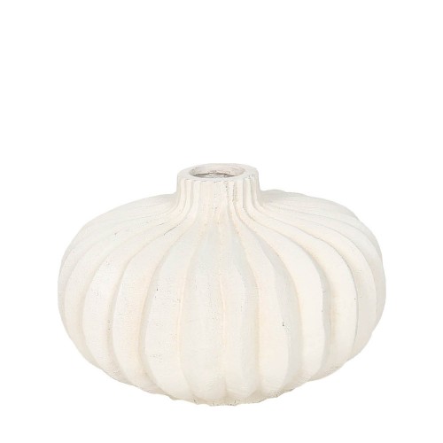 SEMELI ΒΑΖΟ 35x35x21cm MgO ΛΕΥΚΟ c545844