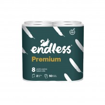 Ρολό υγείας Premium 2φυλλο υδατοδιαλυτό νέας τεχνολογίας 50 μέτρων 185gr ENDLESS Σετ 48 c546312