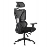 ΚΑΡΕΚΛΑ ΓΡΑΦΕΙΟΥ NOVAR HM1218 01 ΜΑΥΡO MESH--ΒΑΣΗ PP 51x49x121-129Υεκ c546324