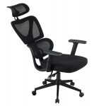 ΚΑΡΕΚΛΑ ΓΡΑΦΕΙΟΥ NOVAR HM1218 01 ΜΑΥΡO MESH--ΒΑΣΗ PP 51x49x121-129Υεκ c546324