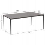 ΣΕΤ ΤΡΑΠΕΖΑΡΙΑΣ 7ΤΜΧ STAD HM10863 01 ΓΚΡΙ ΑΛΟΥΜΙΝΙΟ-SINTERED STONE TOP-OLEFIN c546325
