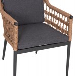 ΣΕΤ ΤΡΑΠΕΖΑΡΙΑΣ 7ΤΜΧ STAD HM10863 01 ΓΚΡΙ ΑΛΟΥΜΙΝΙΟ-SINTERED STONE TOP-OLEFIN c546325