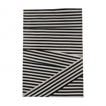 ZEBRA ΧΑΛΙ ΣΑΛΟΝΙΟΥ 200x300cm ΔΕΡΜΑ ΜΑΥΡΟ ΛΕΥΚΟ ΜΑΛΛΙΝΟ c546328