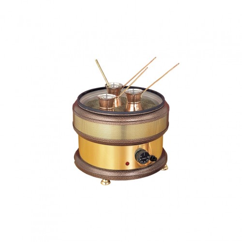 Χόβολη Johny 1500W 32x32x24 5cm μπρονζέ χρυσό Ελληνικής Κατασκευής c546339