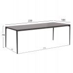 ΣΕΤ ΤΡΑΠΕΖΑΡΙΑΣ 9ΤΜΧ VICTUS HM10864 01 ΓΚΡΙ ΑΛΟΥΜ -SINTERED STONE-OLEFIN--WICKER c546348