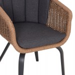 ΣΕΤ ΤΡΑΠΕΖΑΡΙΑΣ 9ΤΜΧ VICTUS HM10864 01 ΓΚΡΙ ΑΛΟΥΜ -SINTERED STONE-OLEFIN--WICKER c546348