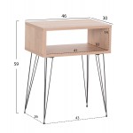 ΚΟΜΟΔΙΝΟ TODD HM18184 03 ΜΕΛΑΜΙΝΗ SONAMA ΞΥΛΟΥ-ΜΕΤΑΛ ΜΑΥΡΑ ΠΟΔΙΑ 46x30x59Υεκ c546352