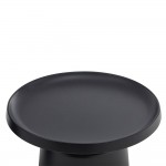 MOUSSE COFFEE TABLE SET 2ΤΕΜ ΜΑΥΡΟ ΜΑΤ 70x70x50cm c546356