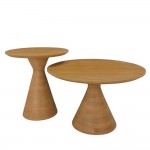 VERTEX COFFEE TABLE ΦΥΣΙΚΟ 50x50x55cm c546358