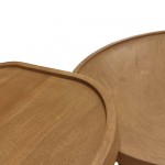 CUBIST SIDE TABLE SET 2ΤΕΜ ΦΥΣΙΚΟ 40x40x50cm c546361
