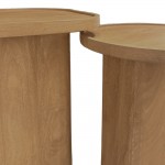 CUBIST SIDE TABLE SET 2ΤΕΜ ΦΥΣΙΚΟ 40x40x50cm c546361