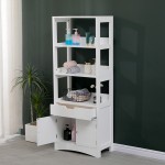 Ντουλάπι-στήλη Sejo pakoworld mdf λευκό 60x32 5x154εκ c546383